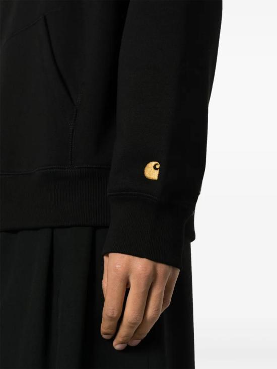  칼하트 WIP 체이스 후드 티셔츠 I033661 00FXX BLACK - CARHARTT WIP