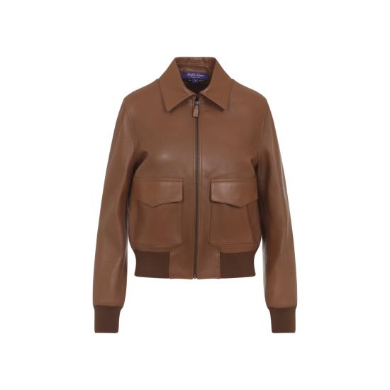 26SS 랄프 로렌 가죽 자켓 290P13598001 RL BROWN