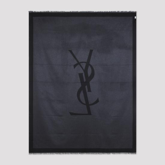 25FW 생로랑 머플러/스카프 8358463Y009 1061 BLACK - SAINT LAURENT