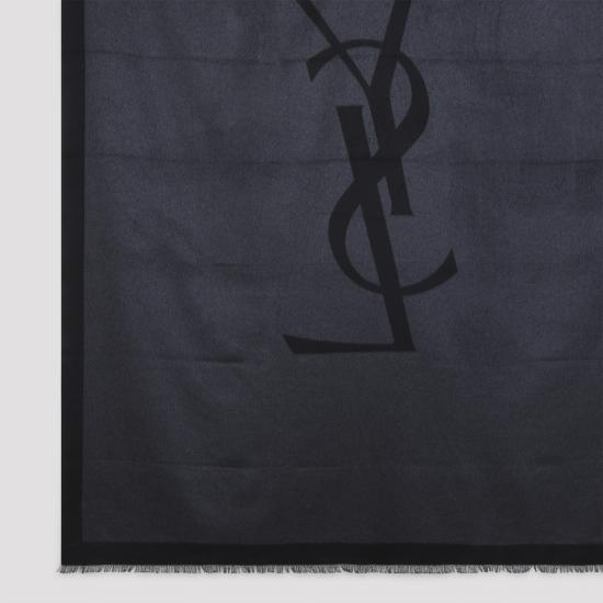 25FW 생로랑 머플러/스카프 8358463Y009 1061 BLACK - SAINT LAURENT