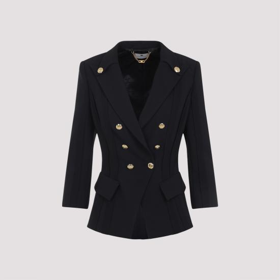 26SS 엘리자베타프랜치 자켓 GI21861E2 110 BLACK - ELISABETTA FRANCHI