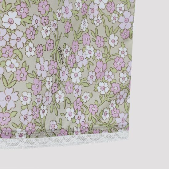 26SS 프라다 미디 스커트 21H037SOOO19DI F0E18 PINK PURPLE - PRADA