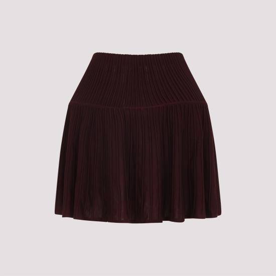 26SS 알라이아 숏 스커트 AA9J2462K137C 337 RED - ALAIA