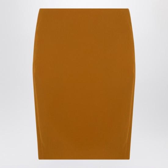 26SS 생로랑 미디 스커트 852654Y5J19 7746 YELLOW ORANGE