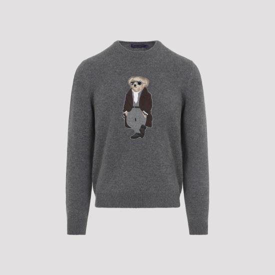 26SS 랄프로렌 퍼플라벨 스웨터 790P05453001 MEDIUM GREY - RALPH LAUREN PURPLE LABEL