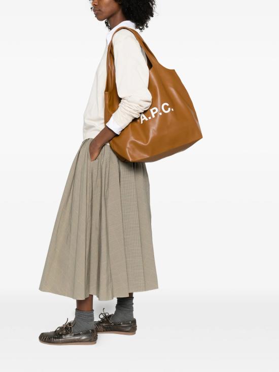 26SS 아페쎄 니논 토트백 PUAATM61565CAB BROWN - A.P.C.