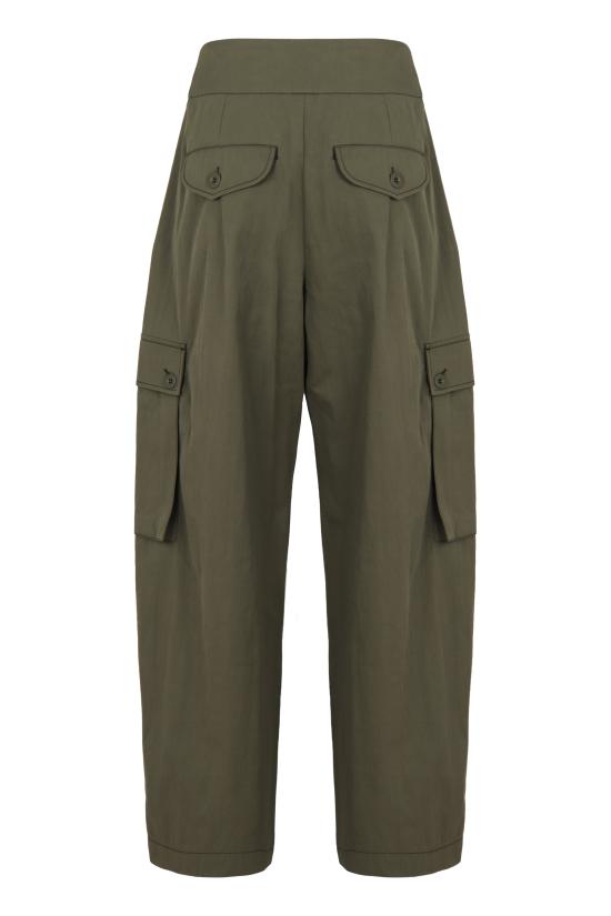 26SS 위켄드막스마라 스트레이트 팬츠 WKDAQUILA2615131101600004 green - WEEKEND MAX MARA