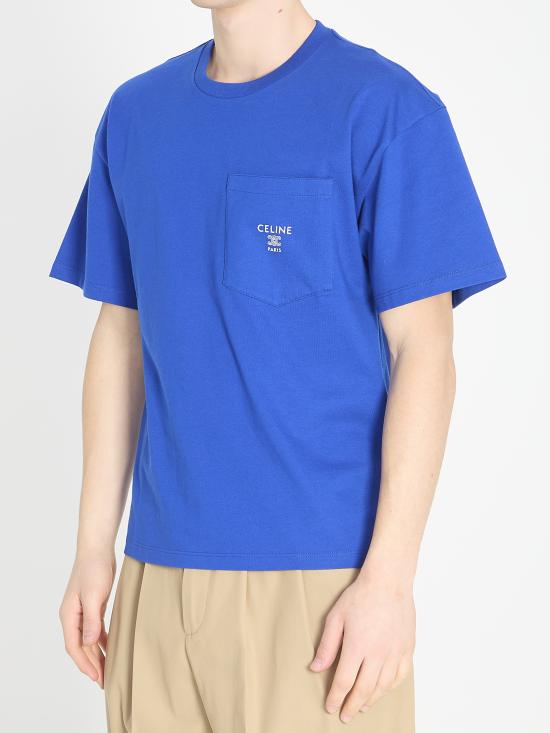 26SS 셀린느 반팔 티셔츠 RX0I31242 BLUE - CELINE