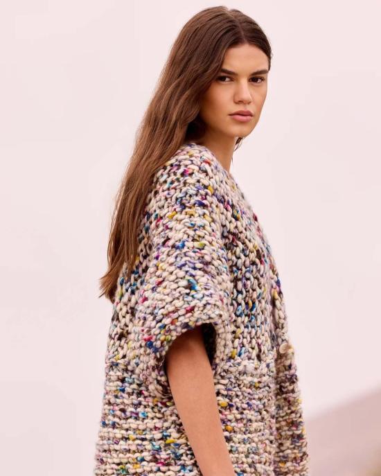  메드모아젤 가디건 Mes Demoiselles Stami 카디건 멀티컬러 - MES DEMOISELLES