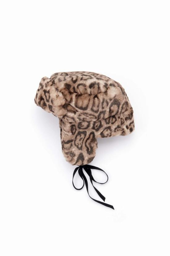  A Point Etc 이어플랩 캡 포인트 에트 샤프카 애니멀 프린트