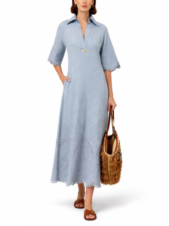 26SS 짐머만 롱 원피스 7216DRS263 ICESTM BABY BLUE - ZIMMERMANN