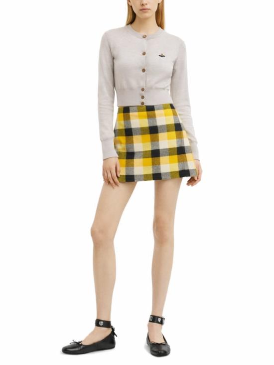 26SS 비비안웨스트우드 베아 크롭드 가디건 1803002U Y001AP403 GREY - VIVIENNE WESTWOOD