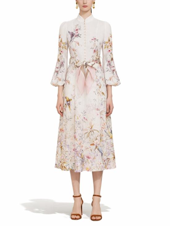 26SS 짐머만 롱 원피스 9143DC261 CRMAV IVORY - ZIMMERMANN