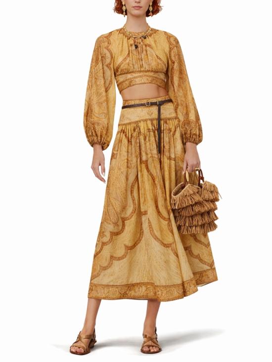 26SS 짐머만 롱 스커트 6437SRS262 TPMM MULTICOLOUR - ZIMMERMANN