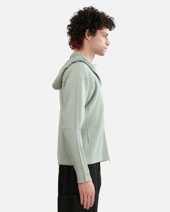  이세이 미야케 자켓 옴므 플리스 플리츠 후드 재킷 - ISSEY MIYAKE