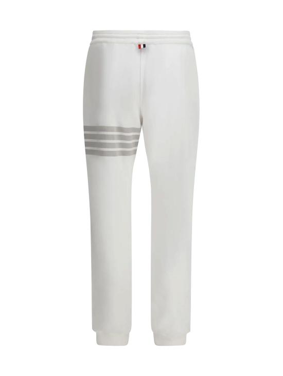 26SS 톰브라운 솔리드 루프백 오버다이 4바 스웨트팬츠 MJQ243AJ0007 100 WHITE - THOM BROWNE