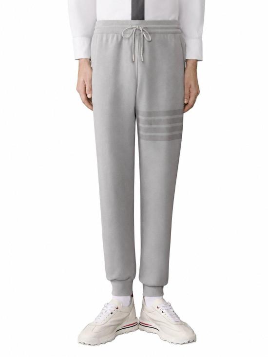 26SS 톰브라운 솔리드 루프백 오버다이 4바 스웨트팬츠 MJQ243AJ0007 055 LT GREY - THOM BROWNE