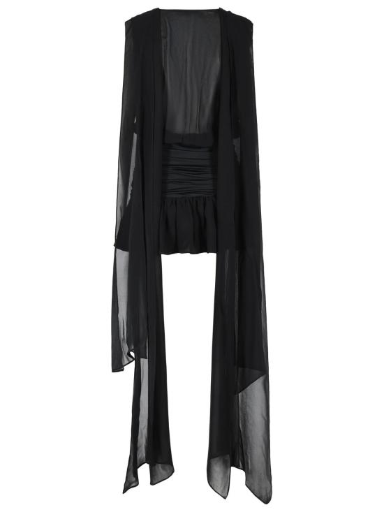 26SS 블루마린 미디 원피스 2A785AN0990 Black - BLUMARINE