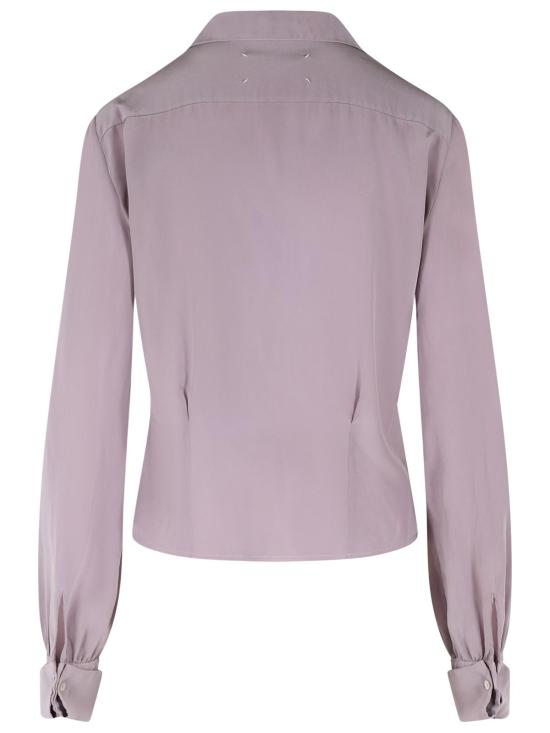 26SS 마르지엘라 롱 슬리브 실크 셔츠 S51DT0028 M35704365 Liliac - MAISON MARGIELA