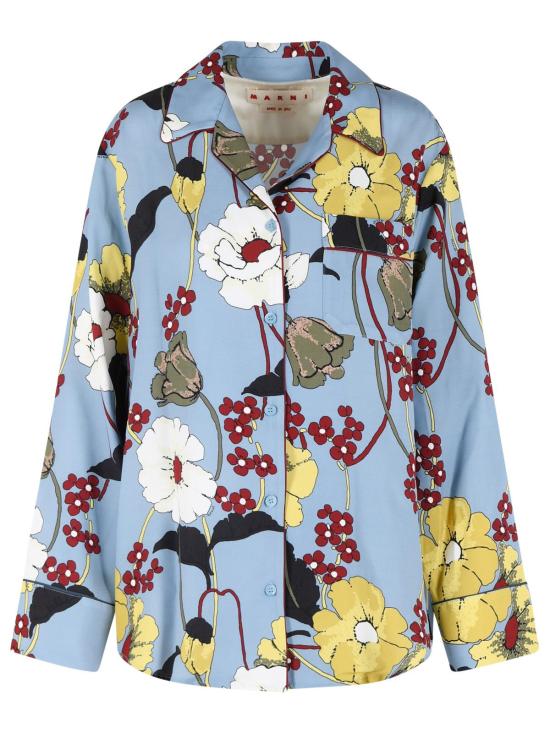 26SS 마르니 셔츠 CAMA0478QI UTVA65MFB31 Light Blue