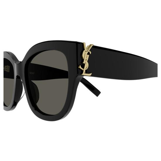 25FW 생로랑 선글라스 SL M95 F 001 BLACK BLACK GREY - SAINT LAURENT