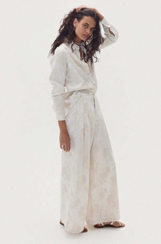  Lanhtropy 셔츠 란트로피 산마리노 브로케이드 셔츠 아이보리 가든 - OTHER BRANDS