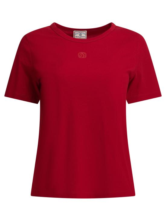 26SS 이네스 드 라 프레상쥬 반팔 티셔츠 16Y090CO381P340 Red