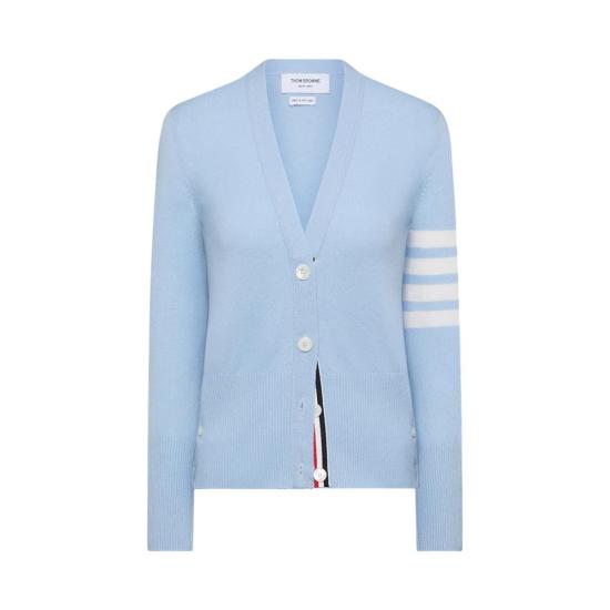 26SS 톰브라운 클래식 캐시미어 4바 브이넥 가디건 FKC001A00011480 NAVY DOM