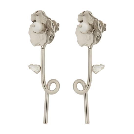 26SS 시몬로샤 이어링 ERG571 0900 silver - SIMONE ROCHA