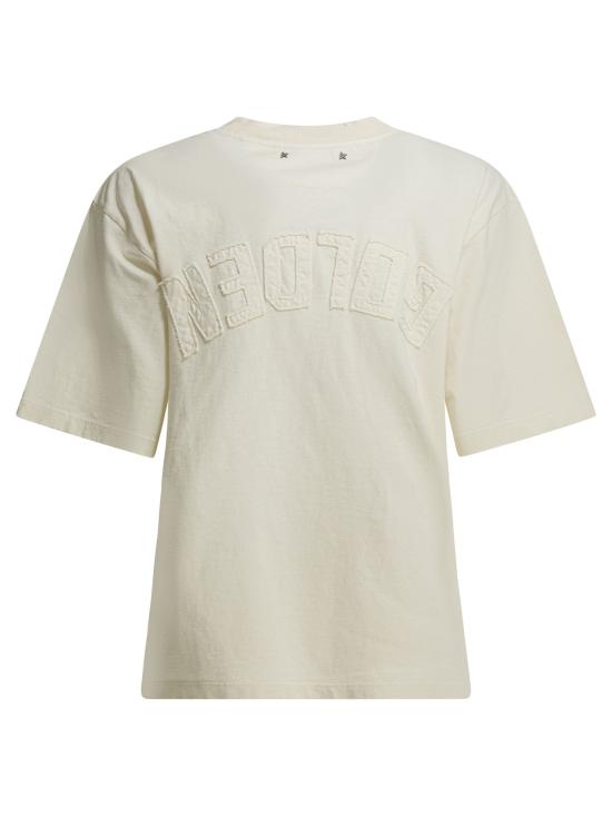 26SS 골든구스 반팔 티셔츠 GWP01874P00157611560 White - GOLDEN GOOSE