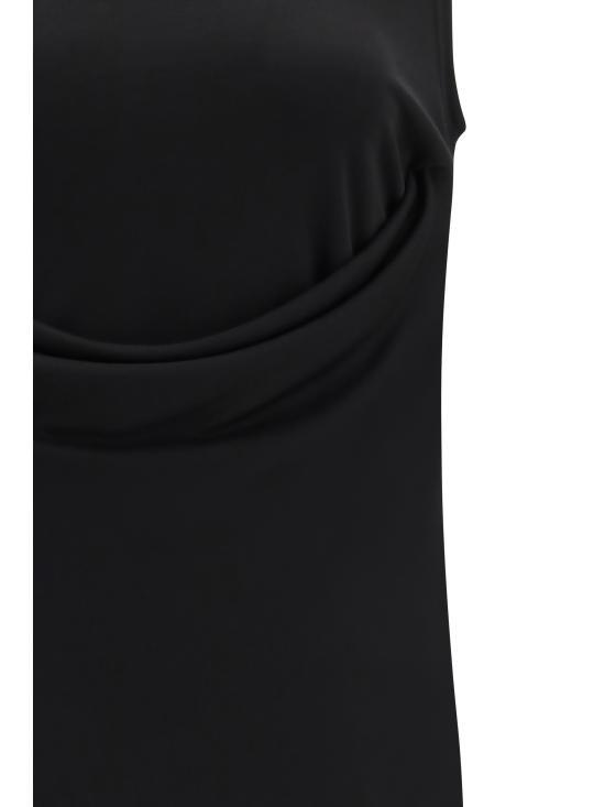 26SS 아미 저지 슬리브리스 라발리에르 탑 FTP827JE0223 001 BLACK - AMI