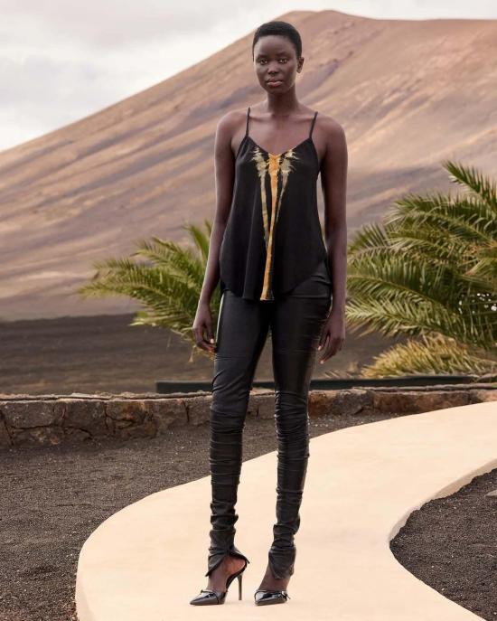  메드모아젤 블라우스 Mes Demoiselles Luron 탑 블루 오크레 - MES DEMOISELLES