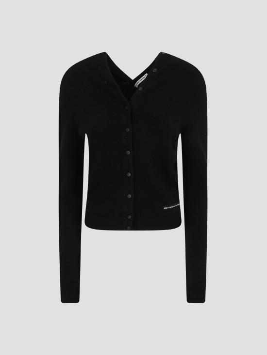 26SS 알렉산더 왕 후드 티셔츠 4KC1263050 001 BLACK