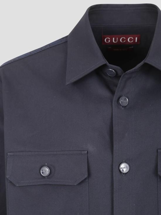 26SS 구찌 긴팔 셔츠 851708ZAQH5 4440 INK - GUCCI