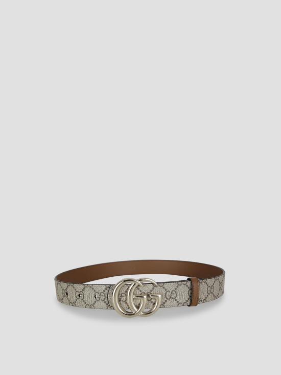 26SS 구찌 레귤러 벨트 847131FAFCN 9755 BEIGE EBONY SUNDIAL - GUCCI