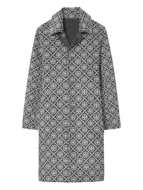 25FW 토리버치 자켓 176455 001 BLACK T MONOGRAM - TORY BURCH