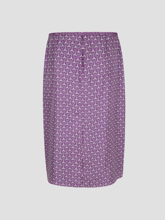 26SS 구찌 미디 스커트 853416ZAUOO 5794 VIOLET IVORY MC - GUCCI