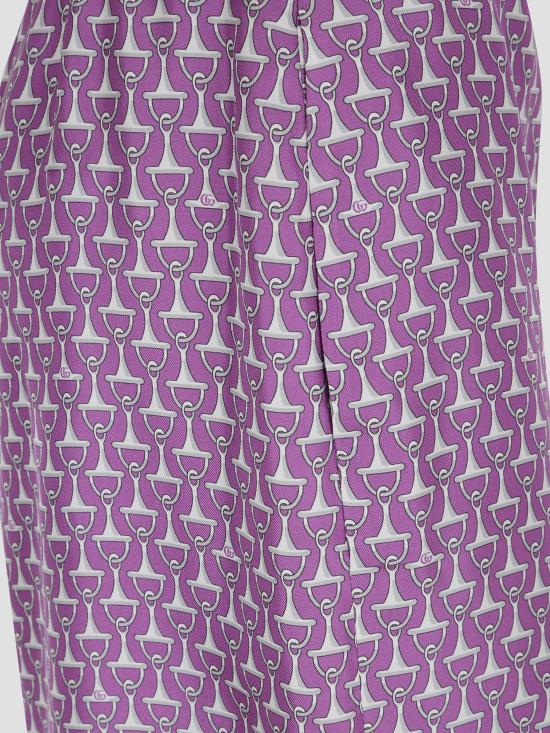 26SS 구찌 미디 스커트 853416ZAUOO 5794 VIOLET IVORY MC - GUCCI