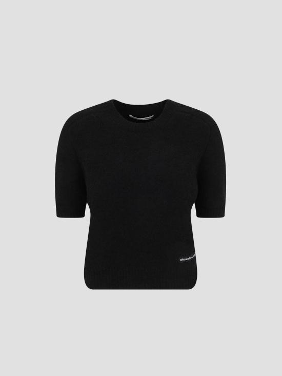 26SS 알렉산더 왕 반팔 티셔츠 4KC1261079 001 BLACK