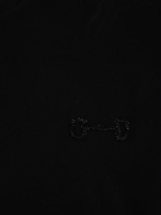 26SS 구찌 자수 코튼 저지 티셔츠 837959XJHMR 1043 BLACK MIX - GUCCI