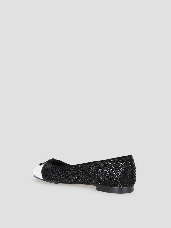 26SS 토리버치 플랫 슈즈 170565 001 PERFECT BLACK OPTIC WHITE - TORY BURCH
