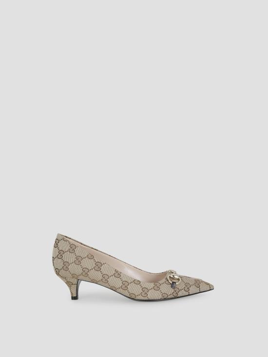 26SS 구찌 홀스빗 펌프스 853466KY980 9744 BEIGE EBONY COCOA