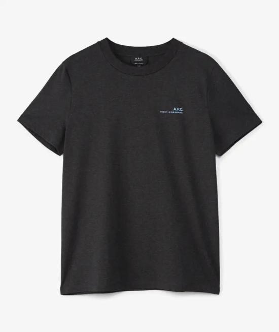 25FW 아페쎄 반팔 티셔츠 COHBOM26404 LPI ANTHRACITE CHINE BLEU