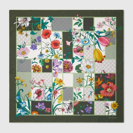 26SS 구찌 머플러/스카프 8501073G001 3367 OLIVE LIGHT GREEN