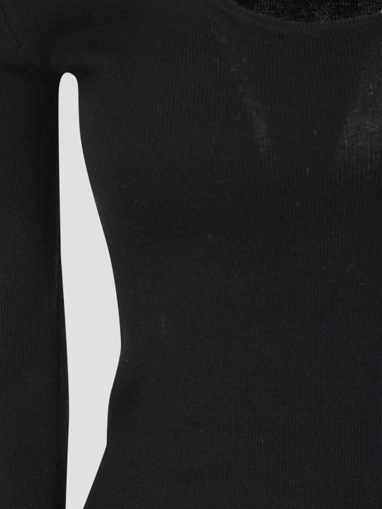 26SS 토템 후드 티셔츠 254WRT0571YA0128 001 BLACK - TOTEME