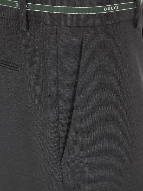 26SS 구찌 스트레이트 팬츠 855095ZAS68 1076 DRK GREY GREEN MC - GUCCI