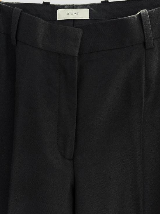 26SS 토템 스트레이트 팬츠 261WRB0303FB0472 001 BLACK - TOTEME
