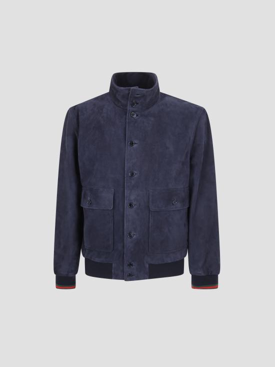 26SS 구찌 자켓 854268XNBB5 4044 BLU NAVY GREEN RED