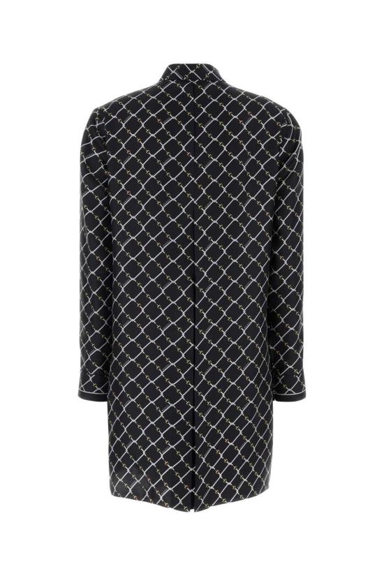 26SS 구찌 미디 원피스 853056ZAUM1 1173 BLACK WHITE MC - GUCCI