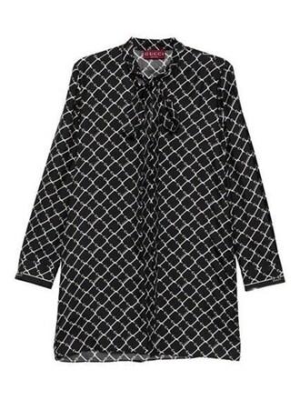 26SS 구찌 미디 원피스 853056ZAUM1 1173 BLACK WHITE MC